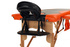 Table, massage bed 2-section wood two-color